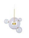 Step into Design Hanging BUBBLES 3+1 LED Transparent - Gold