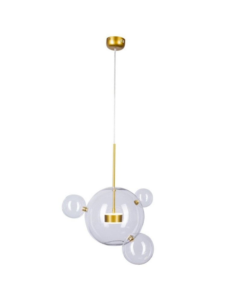 Pendant lamps - Step into Design Hanging BUBBLES 3+1 LED Transparent - Gold - product kolory-swiatla.pl 2