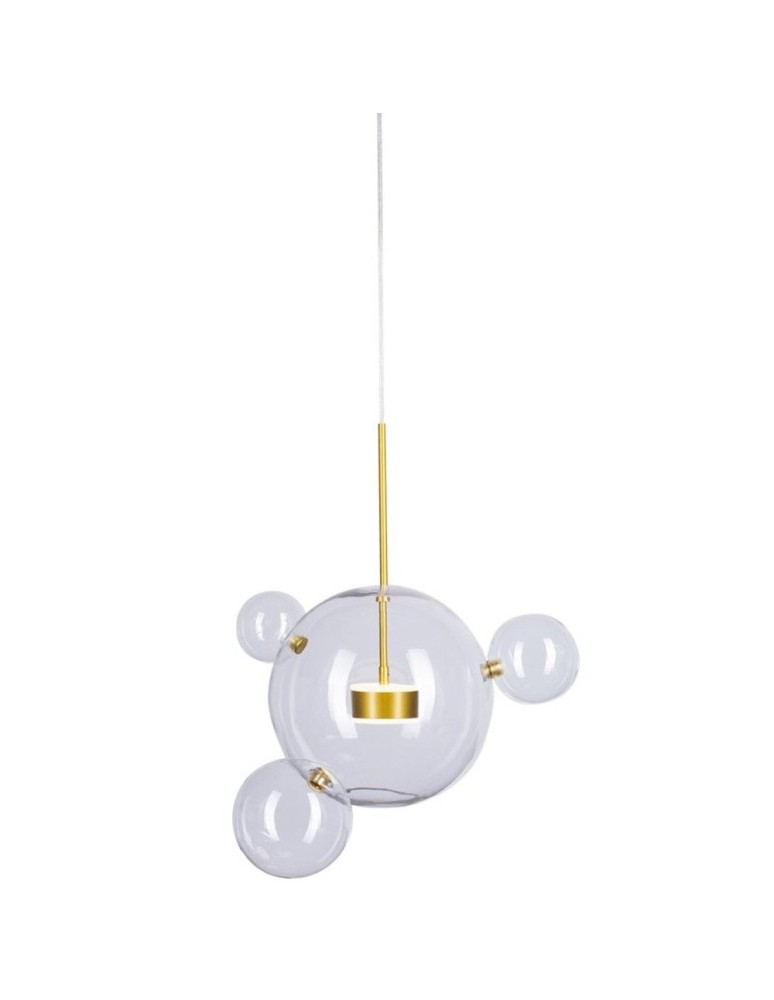 Pendant lamps - Step into Design Hanging BUBBLES 3+1 LED Transparent - Gold - product kolory-swiatla.pl 4