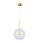 LED pendant lamps - Step into Design Pendant BUBBLES-1 LED Transparent - Gold - product 1