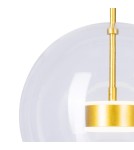 LED pendant lamps - Step into Design Pendant BUBBLES-1 LED Transparent - Gold - product 4