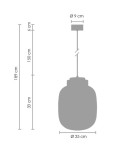 LED pendant lamps - Step into Design BOOM LED pendant lamp grey gold 25 cm 9969P/A smoky - product 6