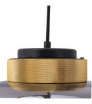 LED pendant lamps - Step into Design BOOM LED pendant lamp grey gold 35 cm 9969P/B smoky - product 3