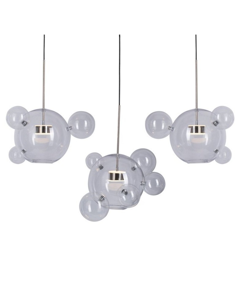 Designer pendant lamps - Step into Design BUBBLES Pendant Lamp -14 LED chrome 3000K ST-0801-14 chrome - product kolory-swiatla.pl 1