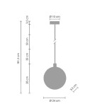 LED pendant lamps - Step into Design MARBLE 24 cm LED Pendant Lamp ST-8950-24 - product 12