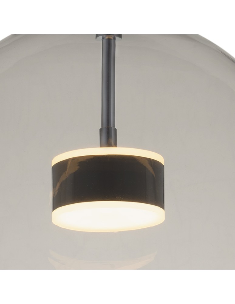 Designer pendant lamps - Step into Design BUBBLES 3+1 LED pendant lamp chrome 3000K ST-0801-3+1 chrome - product kolory-swiatla.pl 3