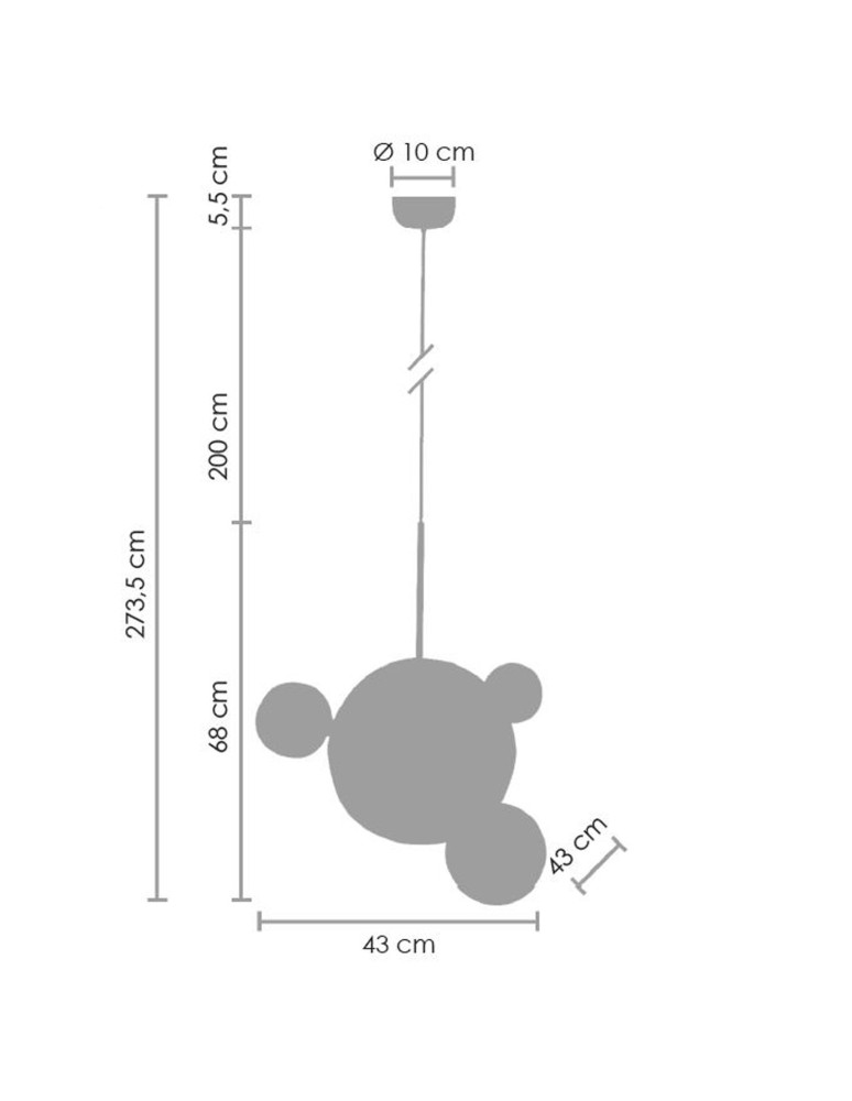 Designer pendant lamps - Step into Design BUBBLES 3+1 LED pendant lamp chrome 3000K ST-0801-3+1 chrome - product kolory-swiatla.pl 6