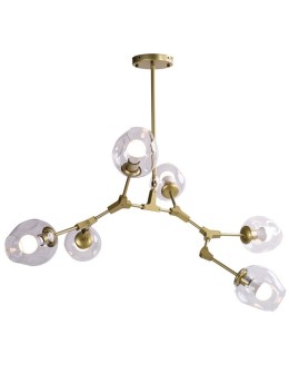 Step into Design Lampa Wisząca MODERN ORCHID-6 złoto transparentna 130 cm ST-1232-6 GOLD transparent