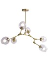 Step into Design Lampa Wisząca MODERN ORCHID-6 złoto transparentna 130 cm ST-1232-6 GOLD transparent