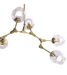 Pendant lamps - Step into Design MODERN ORCHID-6 gold transparent pendant lamp 130 cm ST-1232-6 GOLD transparent. - product 2