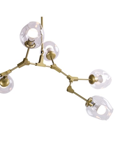 Step into Design Lampa Wisząca MODERN ORCHID-6 złoto transparentna 130 cm ST-1232-6 GOLD transparent - produkt 2