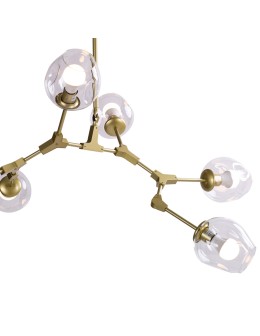 Step into Design Lampa Wisząca MODERN ORCHID-6 złoto transparentna 130 cm ST-1232-6 GOLD transparent - produkt 2