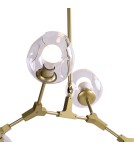 Pendant lamps - Step into Design MODERN ORCHID-6 gold transparent pendant lamp 130 cm ST-1232-6 GOLD transparent. - product 3