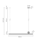 LED pendant lamps - Step Into Design BOOGIE LED pendant lamp 88cm MD-7014-880 - product 6