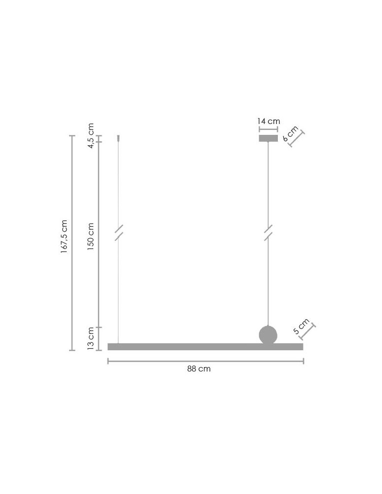 LED pendant lamps - Step Into Design BOOGIE LED pendant lamp 88cm MD-7014-880 - product kolory-swiatla.pl 6