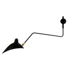 Designer wall lamps - Step Into Design CRANE-1W Wall lamp black 99cm W8701 - product 1