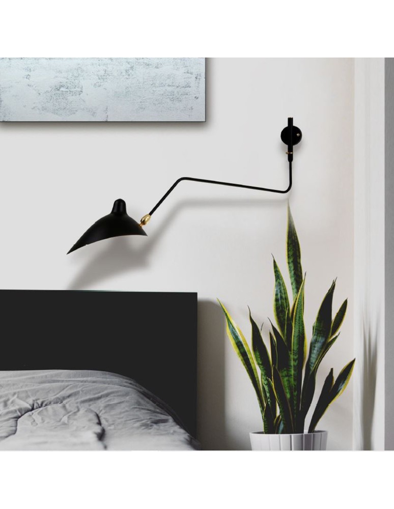 Designer wall lamps - Step Into Design CRANE-1W Wall lamp black 99cm W8701 - product kolory-swiatla.pl 11