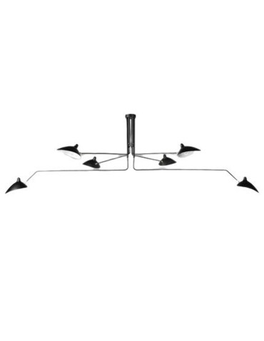 Step into Design CRANE-6P pendant lamp black 280 cm P8706.