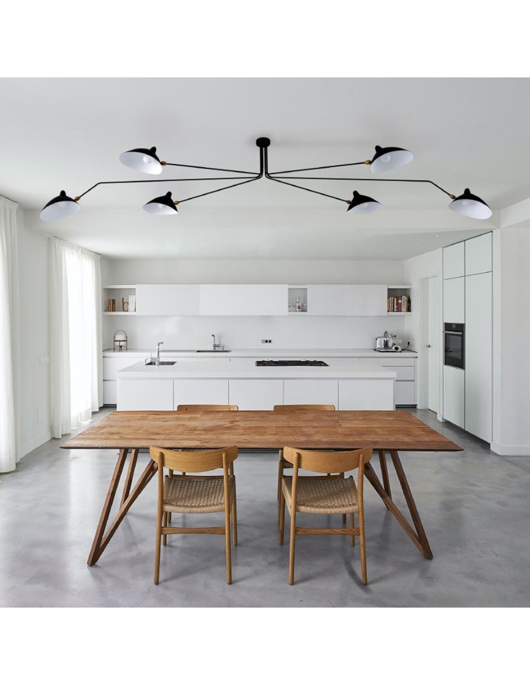 Pendant lamps - Step into Design CRANE-6P pendant lamp black 280 cm P8706. - product kolory-swiatla.pl 2