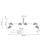 Pendant lamps - Step into Design CRANE-6P pendant lamp black 280 cm P8706. - product 6