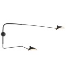 Designer wall lamps - Step Into Design CRANE-2W Wall lamp black 175cm W8702 - product 1