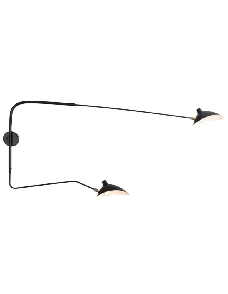 Designer wall lamps - Step Into Design CRANE-2W Wall lamp black 175cm W8702 - product kolory-swiatla.pl 1