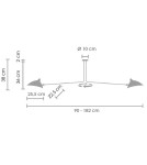 Double pendant lamps - Step into Design Double Arm Pendant Lamp 2L CRANE P8702 P8702. - product 4