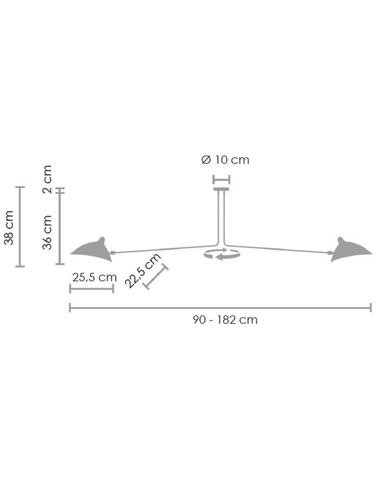 Double pendant lamps - Step into Design Double Arm Pendant Lamp 2L CRANE P8702 P8702. - product kolory-swiatla.pl 4