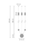 Wall lamps - Step into Design Wall LINEA-3 WALL Black - product 11