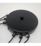 Designer wall lamps - Step into Design LINEA-6 WALL wall lamp black (XT012-6W). - product 2