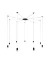 Step into Design LINEA-9 pendant lamp black (XT005-9P)