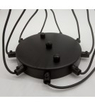 Pendant lamps spiders - Step into Design LINEA-9 pendant lamp black (XT005-9P) - product 6