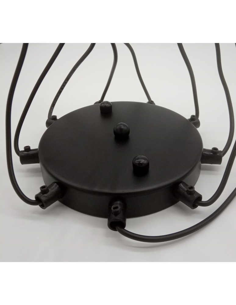 Pendant lamps spiders - Step into Design LINEA-9 pendant lamp black (XT005-9P) - product kolory-swiatla.pl 6
