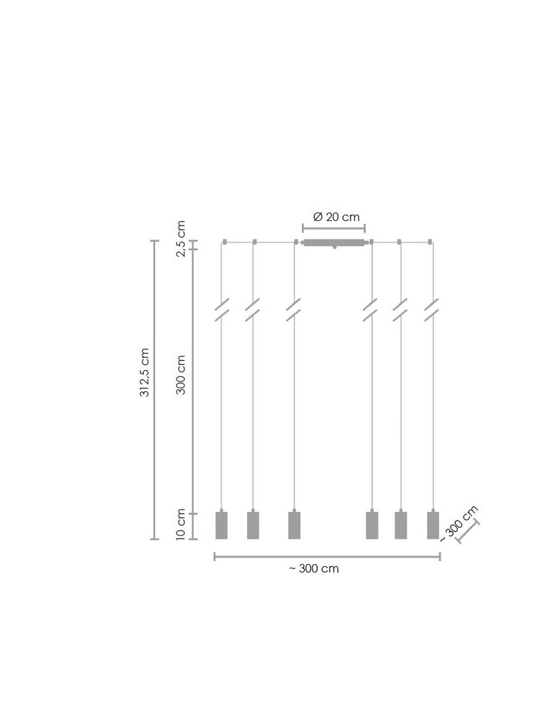 Pendant lamps spiders - Step into Design LINEA-9 pendant lamp black (XT005-9P) - product kolory-swiatla.pl 8