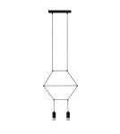 Designer pendant lamps - Step into Design LINEA-2 pendant lamp black 35cm (XT037-2P) - product 1