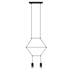 Step into Design Lampa wisząca LINEA-2 czarna 35cm (XT037-2P)
