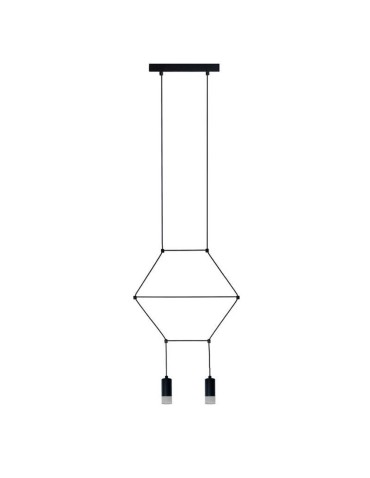 Step into Design LINEA-2 pendant lamp black 35cm (XT037-2P)