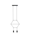 Step into Design Lampa wisząca LINEA-2 czarna 35cm (XT037-2P)