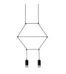 Designer pendant lamps - Step into Design LINEA-2 pendant lamp black 35cm (XT037-2P) - product 2