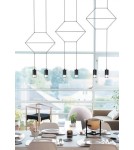 Designer pendant lamps - Step into Design LINEA-2 pendant lamp black 35cm (XT037-2P) - product 8