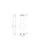 Designer pendant lamps - Step into Design LINEA-2 pendant lamp black 35cm (XT037-2P) - product 9