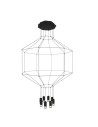 Step into Design LINEA-8 Pendant Lamp black 80 cm XT080-8P