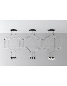 Step into Design Lampa Wisząca LINEA-8 czarna 80 cm XT080-8P - produkt 2