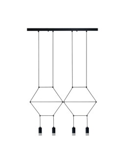 Step into Design Lampa wisząca LINEA-4 LONG czarna 70cm (XT068-4P) - produkt 2