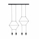 Step into Design Lampa wisząca LINEA-4 LONG czarna 70cm (XT068-4P)