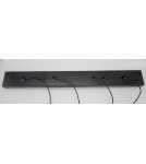 Designer pendant lamps - Step into Design LINEA-4 LONG black 70cm pendant lamp (XT068-4P) - product 7