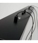 Designer pendant lamps - Step into Design LINEA-4 LONG black 70cm pendant lamp (XT068-4P) - product 8