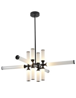 Step into Design QUADRO-12 LED pendant lamp black RH115-12P. 