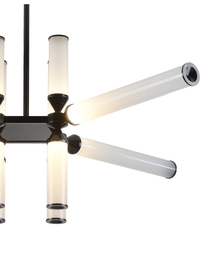 Designer pendant lamps - Step into Design QUADRO-12 LED pendant lamp black RH115-12P.  - product kolory-swiatla.pl 4