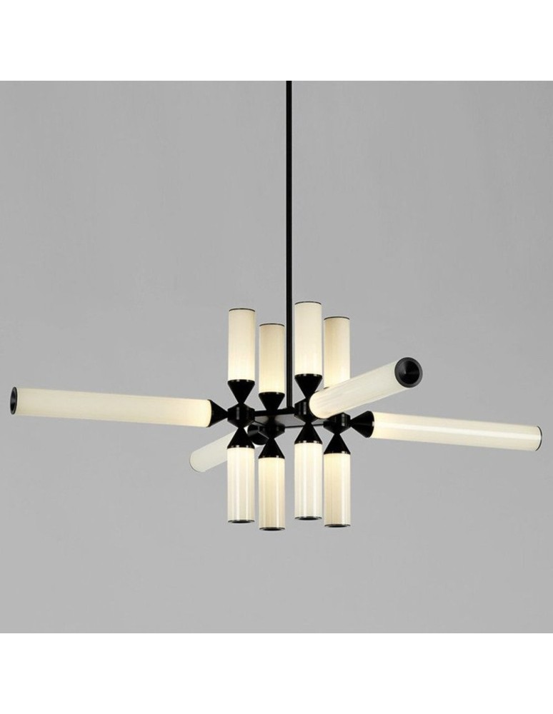 Designer pendant lamps - Step into Design QUADRO-12 LED pendant lamp black RH115-12P.  - product kolory-swiatla.pl 8